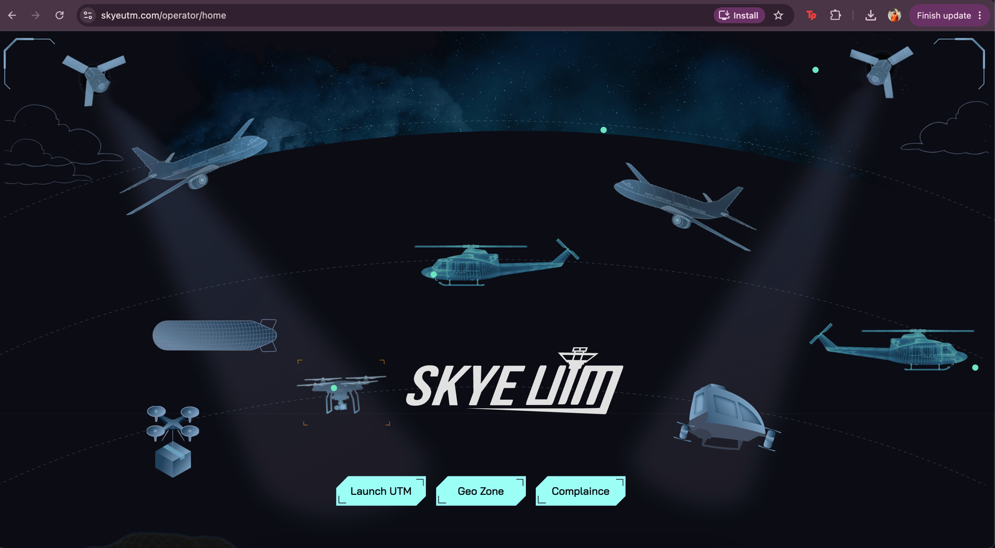 SkyeUTM — drone unmanned traffic management platform